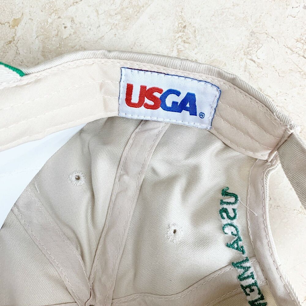 US Open Golf Hat NEW USGA Championship 2007 Oakmont Beige Cotton Logo - Picture 7 of 7